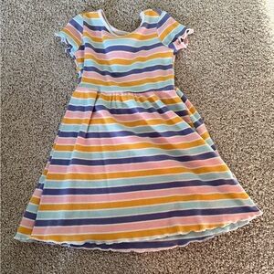 Wonder Nation Colorful Striped Casual Dress
